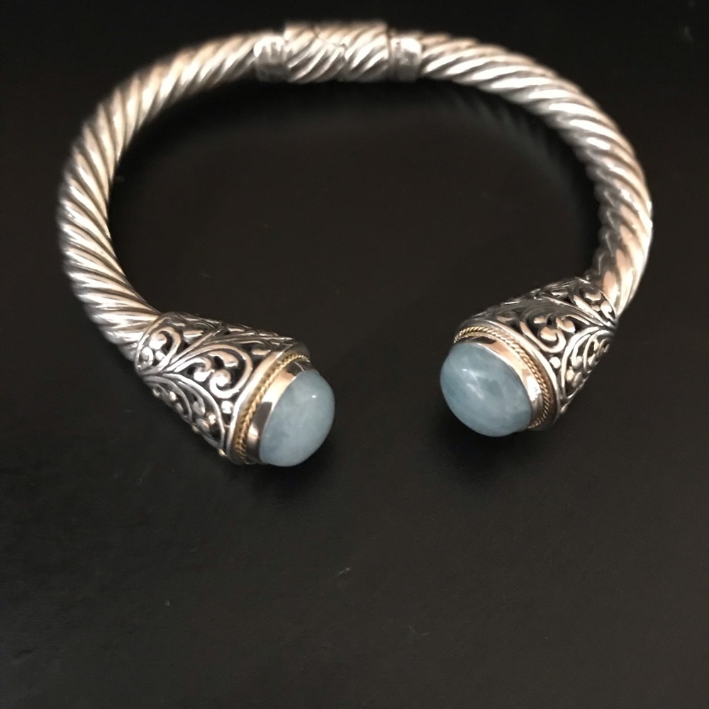 Robert Manse silver &  18K gold bracelet